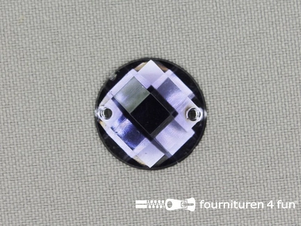 10 stuks Strass stenen rond 20mm donker lila