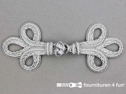 Brandenburger sluiting 130x50mm zilver