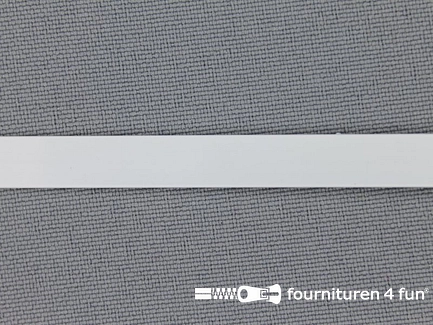 Rol 25 meter baleinenband 7mm metaal wit