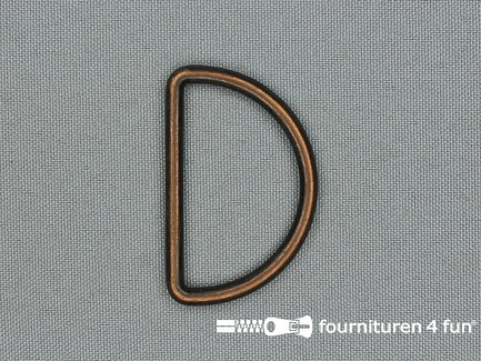 D-ring - 40mm - rood koper