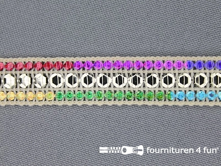 Kaart 20 meter party band 15mm multicolor