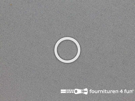 10 Stuks metalen ring - 12mm - wit