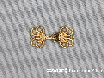 Siersluiting 15x30mm rose  goud