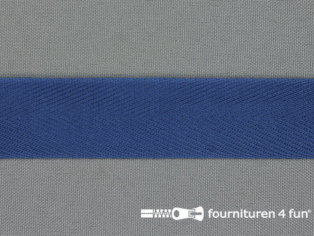 Luxe keperband - 25mm - konings blauw