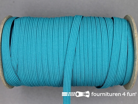 Gekleurd elastiek - per 5 meter - 6mm - licht aqua blauw