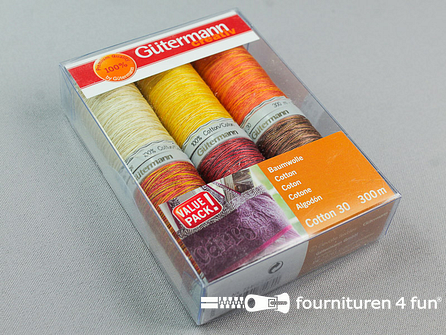 Gütermann naaigarenset Cotton nr.30 - Col.2 - 6x300 meter