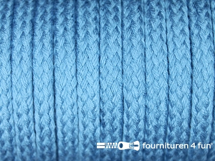 Jassen koord - 6 tot 8mm - aqua blauw