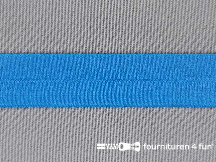 Rekbare vouwtres 20mm aqua blauw